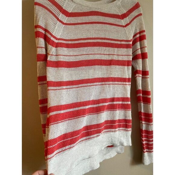 Sanctuary Orange Tan Open Knit Sweater Sz M - Picture 9 of 10